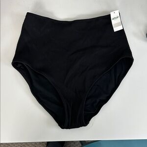 Aerie Classic Black High-Rise Bikini Bottom
